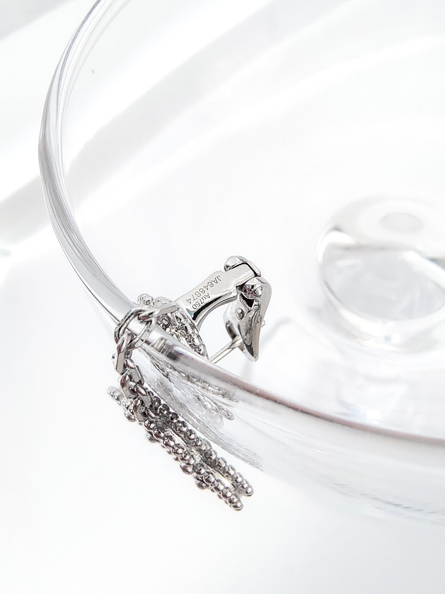 Van Cleef & Arpels CLOVER 2 MOTIFS SILVER DIAMOND ONYX