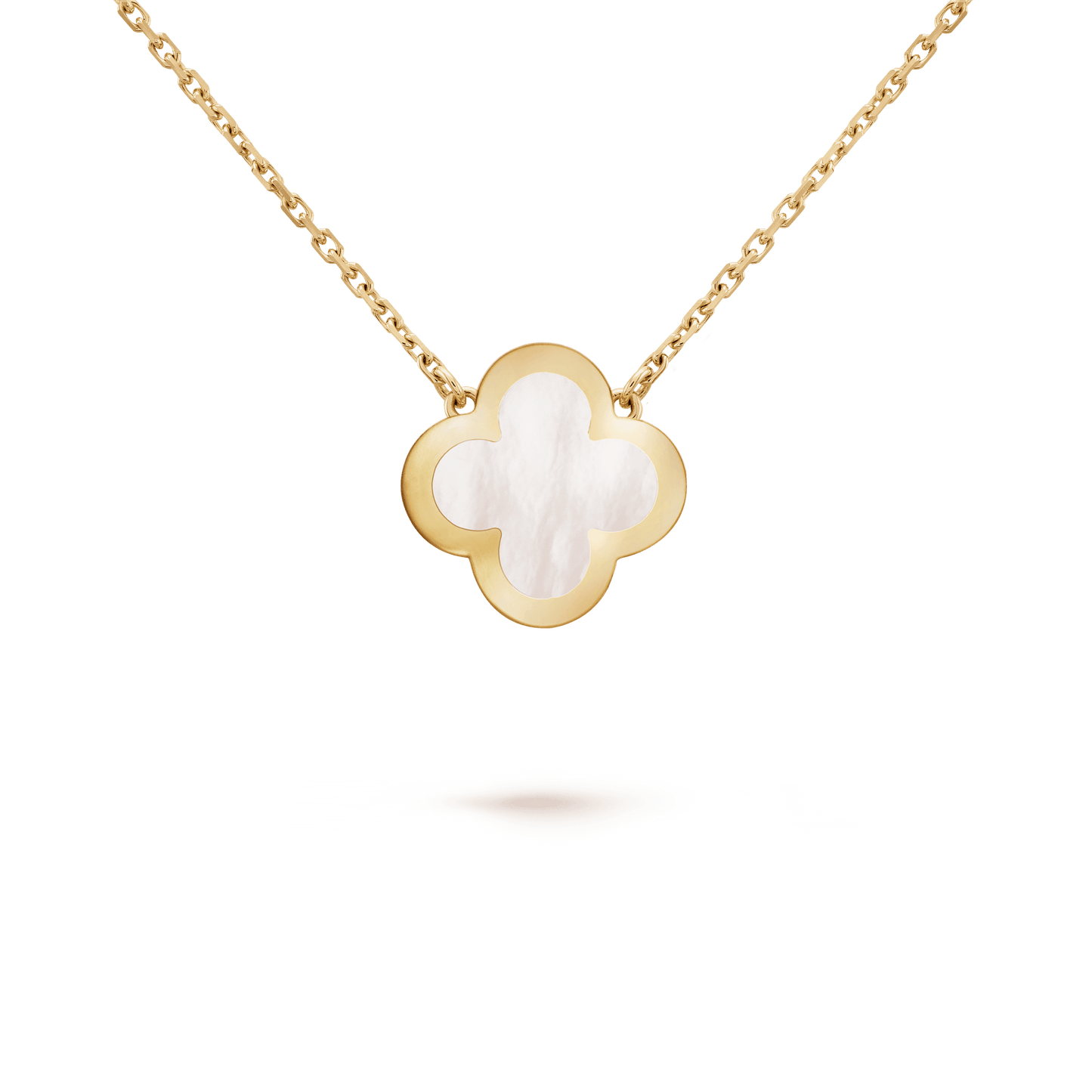 Van Cleef & Arpels PURE CLOVER PINK GOLD MOP NECKLACE