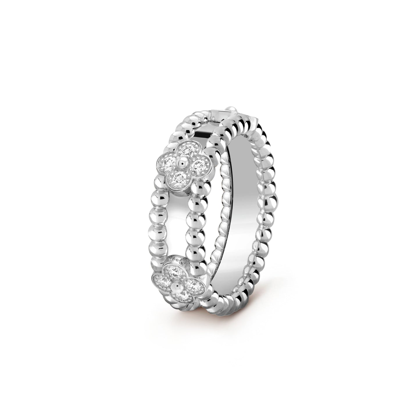 Van Cleef & Arpels PERLEE SILVER DIAMOND RING