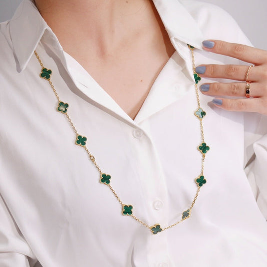 Van Cleef & Arpels CLOVER 20 MOTIFS MALACHITE GOLD