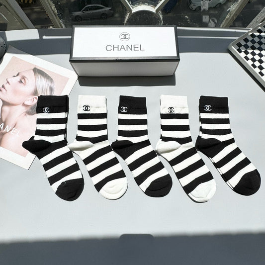 CHANEL LOW-CUT SOCKS 409454 ( 1 BOX )