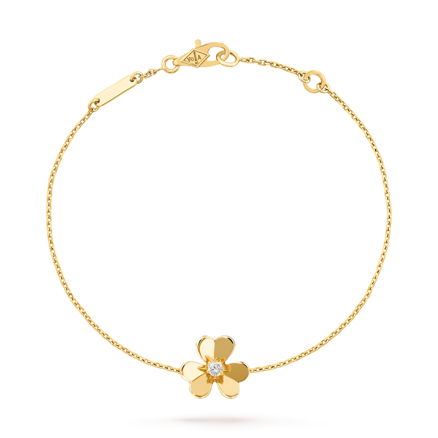 Van Cleef & Arpels FRIVOLE GOLD FLOWER BRACELET