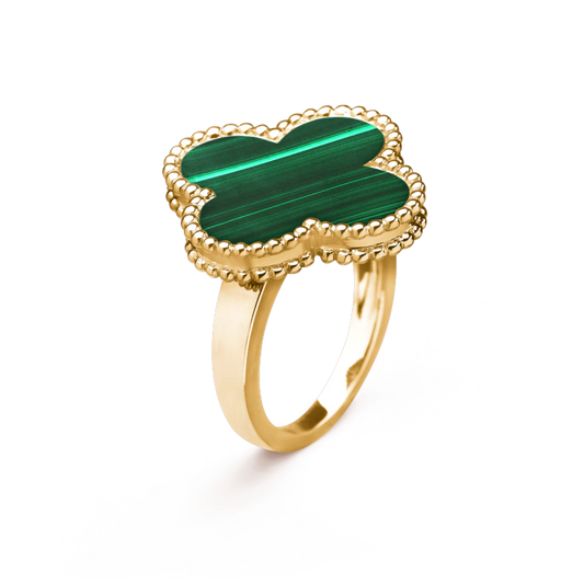 Van Cleef & Arpels CLOVER MALACHITE RING