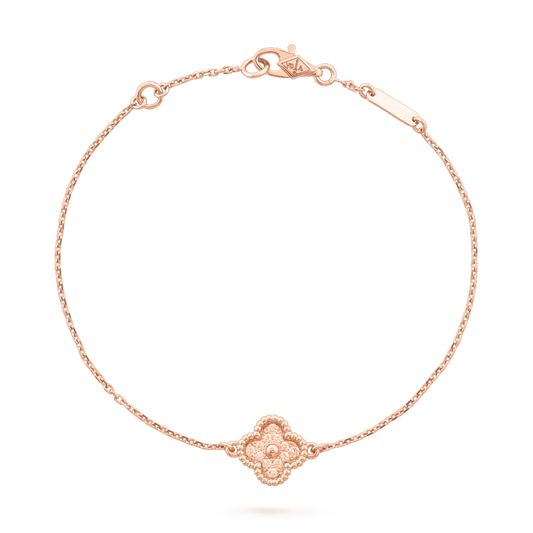 Van Cleef & Arpels CLOVER PINK GOLD BRACELET