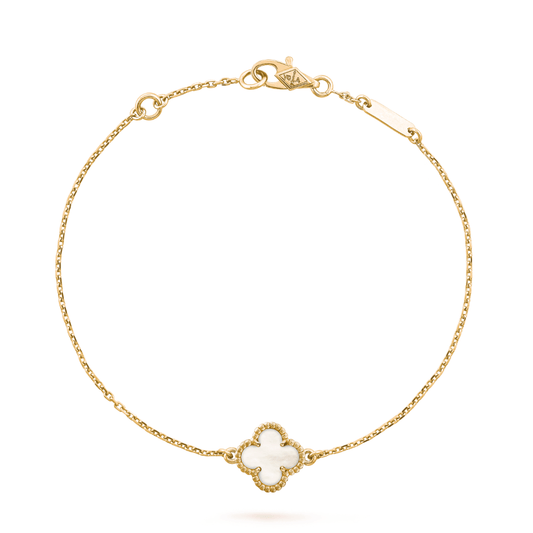 Van Cleef & Arpels CLOVER GOLD MOP BRACELET