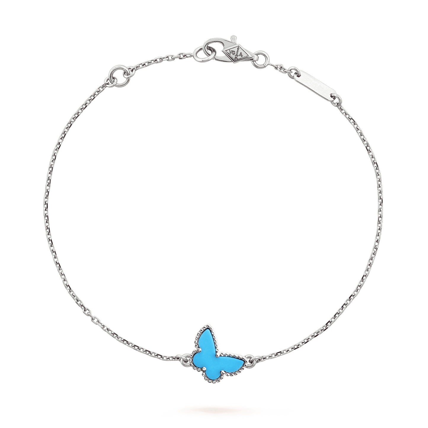 Van Cleef & Arpels BUTTERFLY TURQUOISE SILVER BRACELET