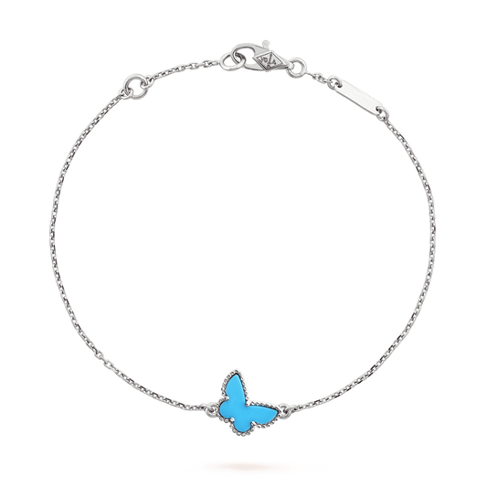 Van Cleef & Arpels BUTTERFLY TURQUOISE SILVER BRACELET