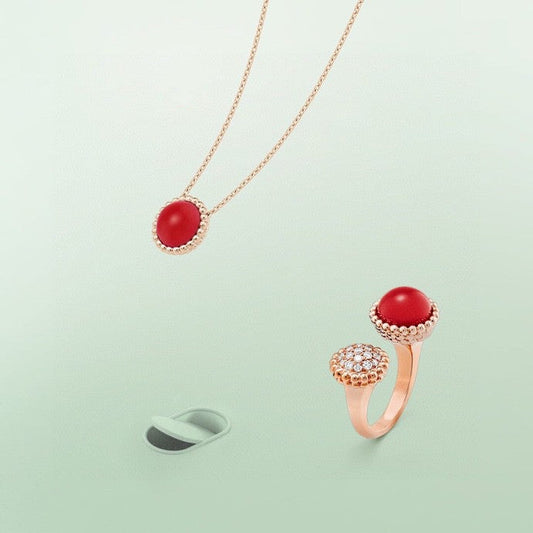 Van Cleef & Arpels PERLEE COULEURS DIAMOND PINK GOLD BETWEEN THE FINGER RING